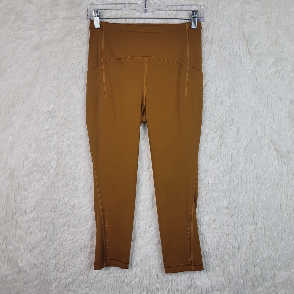 Lululemon Swift Speed High-Rise Crop 21" Tan Luxtreme Running‎ Leggings Size 6